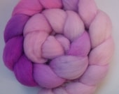 Falkland Roving (Top) Hand Painted Spinning or Felting Fibre 100g in "San Rafael"