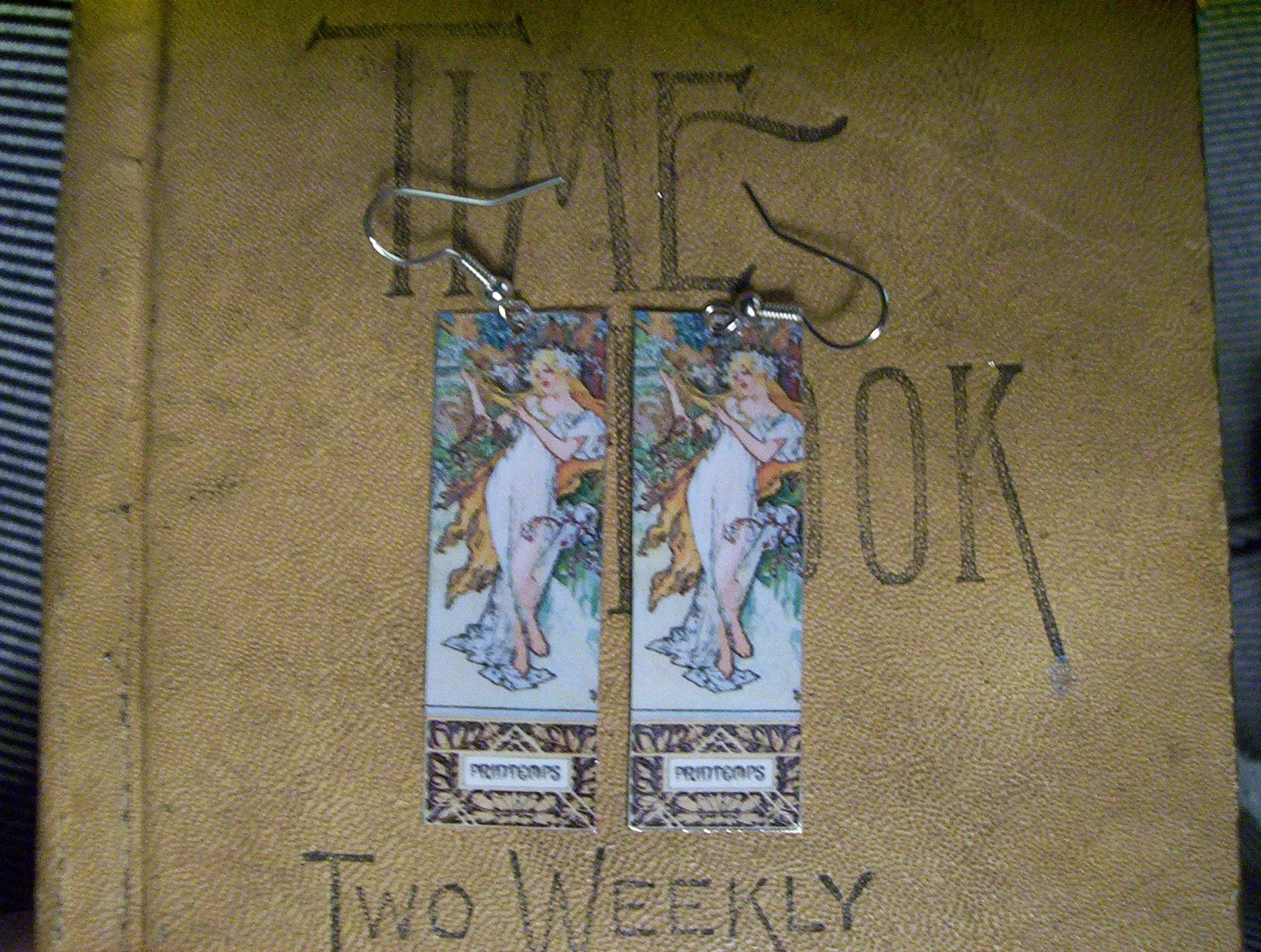 Art for Your Ears Mucha The Four Seasons Spring Image Earrings
