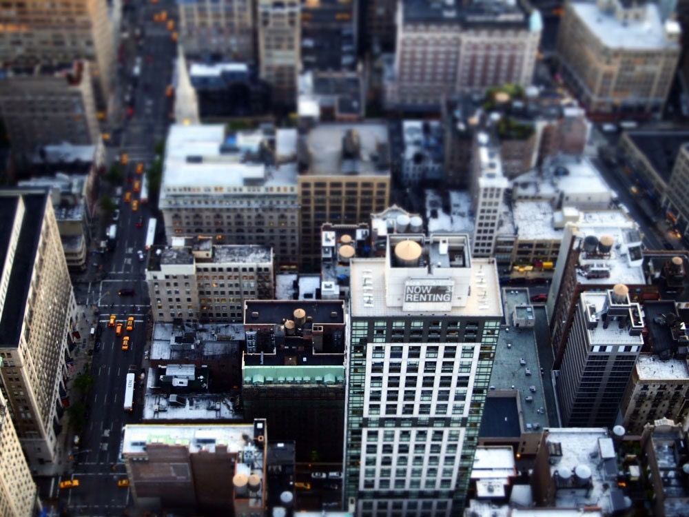 New York City View Photo - Now Renting - 8x10 Metallic photo