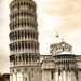 Pisa, Italy Photo - The Leaning Tower - 8x12 Sepia Photo