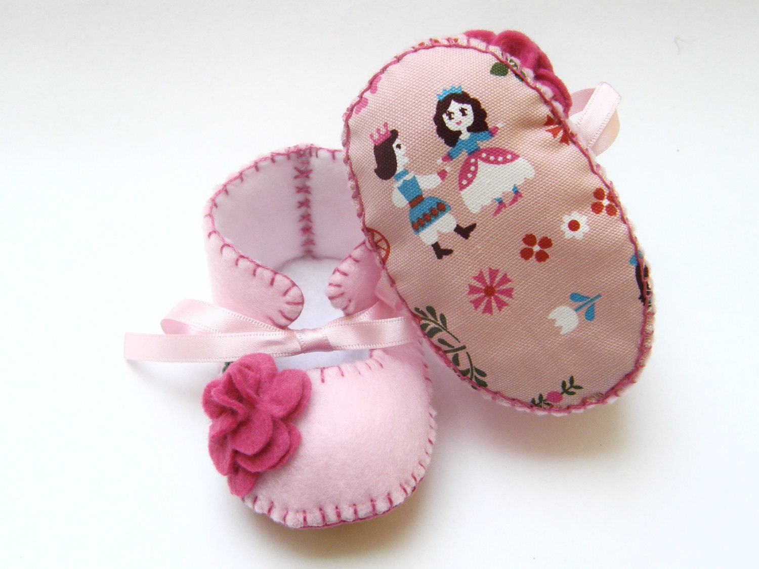 Cinderella Baby Booties for Girls Pink Soft Shoes for Baby Boots Baby Slippers great for Baby Shower Gift