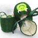 Dark Green Frogs and Lily Pad Baby Girl Booties Baby Shoes Baby Slippers