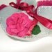 Grey and Fuchsia Baby Girl ECO Baby Booties for girls. Baby clothing. Baby shower gift