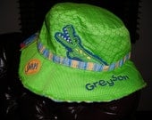 Personalized Stephen Joseph Toddler Bucket Hat Alligator by Never Felt Better