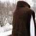 Cropped Vest in Chocolate Brown Tweed by Never Felt Better