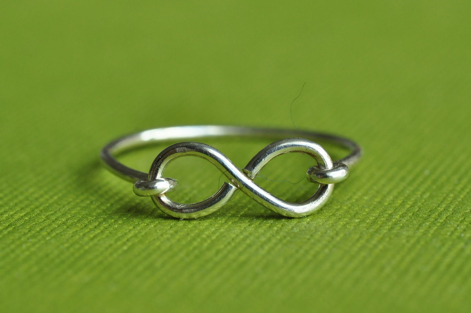 Infinity Ring - sterling silver or gold filled