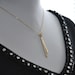 Simply Straight skinny Double Bars 14K gold filed necklace