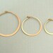 SMALL 14K gold filled hoop earrings