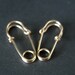 mini SAFETY PIN hoop earrings in 14K gold filled -- the cutest and smallest safety pin ever