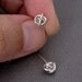 Tiny Teeny Tornado Posts 14K gold filled wire stud earrings