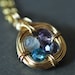 custom Mothers birthstone necklace FAMILY NEST - 4 stones, 14K gold-filled