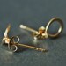 Tiny Teeny Circle stud earrings in 14K gold filled