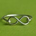 Infinity Ring - sterling silver or gold filled