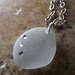 Sea Glass Necklace - WINTER SKY - Seaglass Jewelry by Sea Find Designs