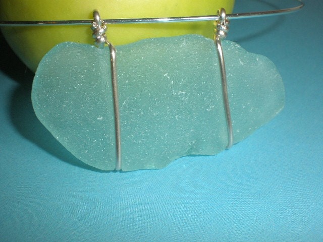 The Big Blue Sea - Genuine Sea Glass Choker