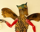 Horse Headed Papageno DIY Articulated Paper Doll with brads / Hinged Beasts Series