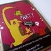 SALE Monster Party Invites 12 pack with recycled paper envelopes