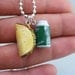 Taco and Beer Necklace