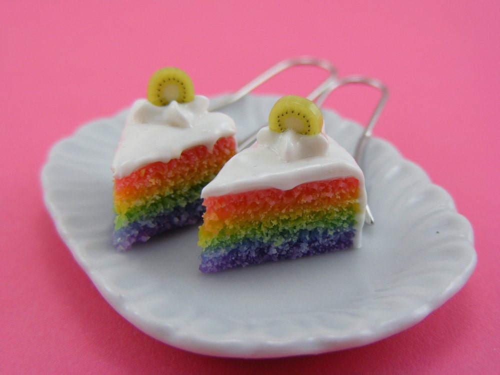Rainbow Shortcake Earrings