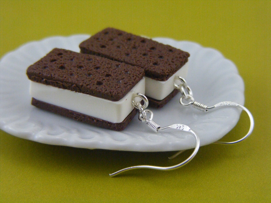 Ice Cream Sandwich Earrings