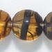 Czech Tigereye coin/disc beads 9 MM (20)