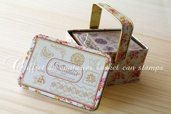 NEW - Basket can stamp set - Corsage