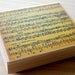 Sheet music - Wood and Rubber Japanese Stamp
