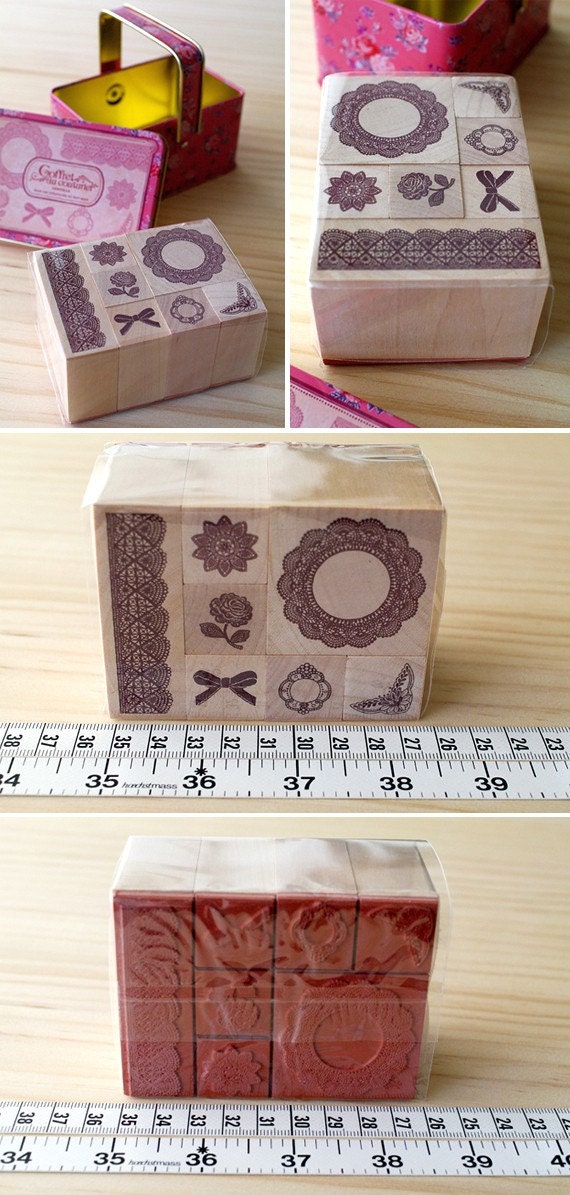 NEW - Basket can stamp set - Lace