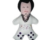 Hand Stitched Felt Elvis Doll