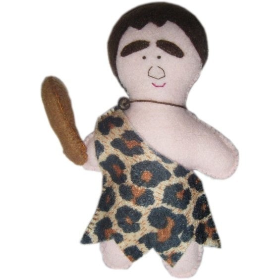 Hand Stitched Felt Caveman Doll - Colin