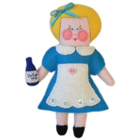 Felt Alice in Wonderland Doll