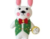 The White Rabbit Felt Doll