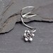Sterling Silver Flower EAR CUFF - Handcrafted PETALS