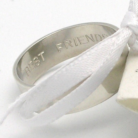 Secret Promise Ring -- Best Friends -- Any Size
