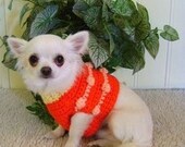 Custom Dog Sweater Vest - Crochet - Size XS - Made to Order for You