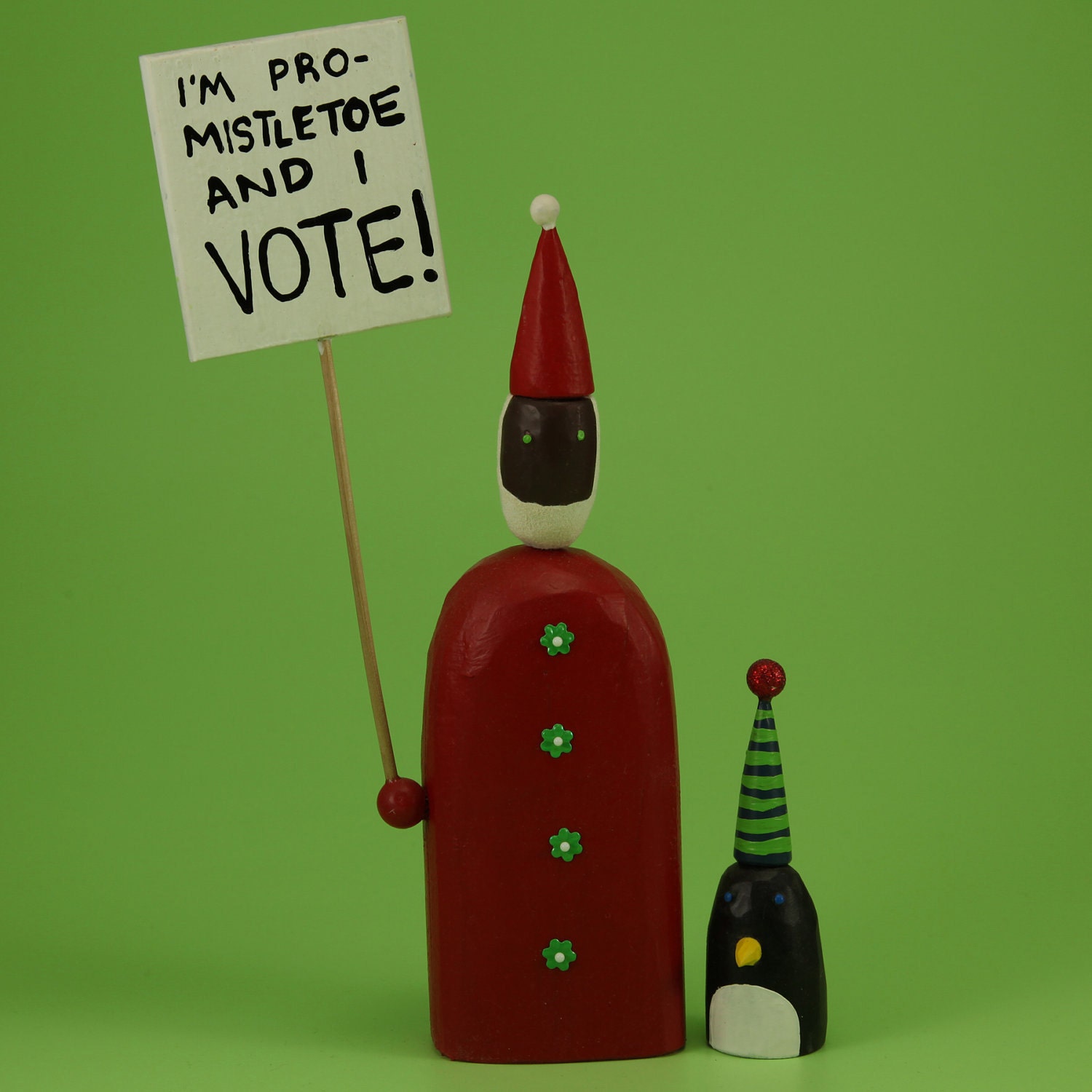 santa with something to say