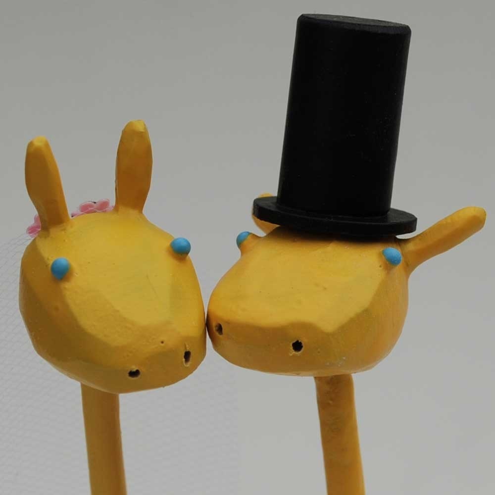 Bride and Groom Giraffes