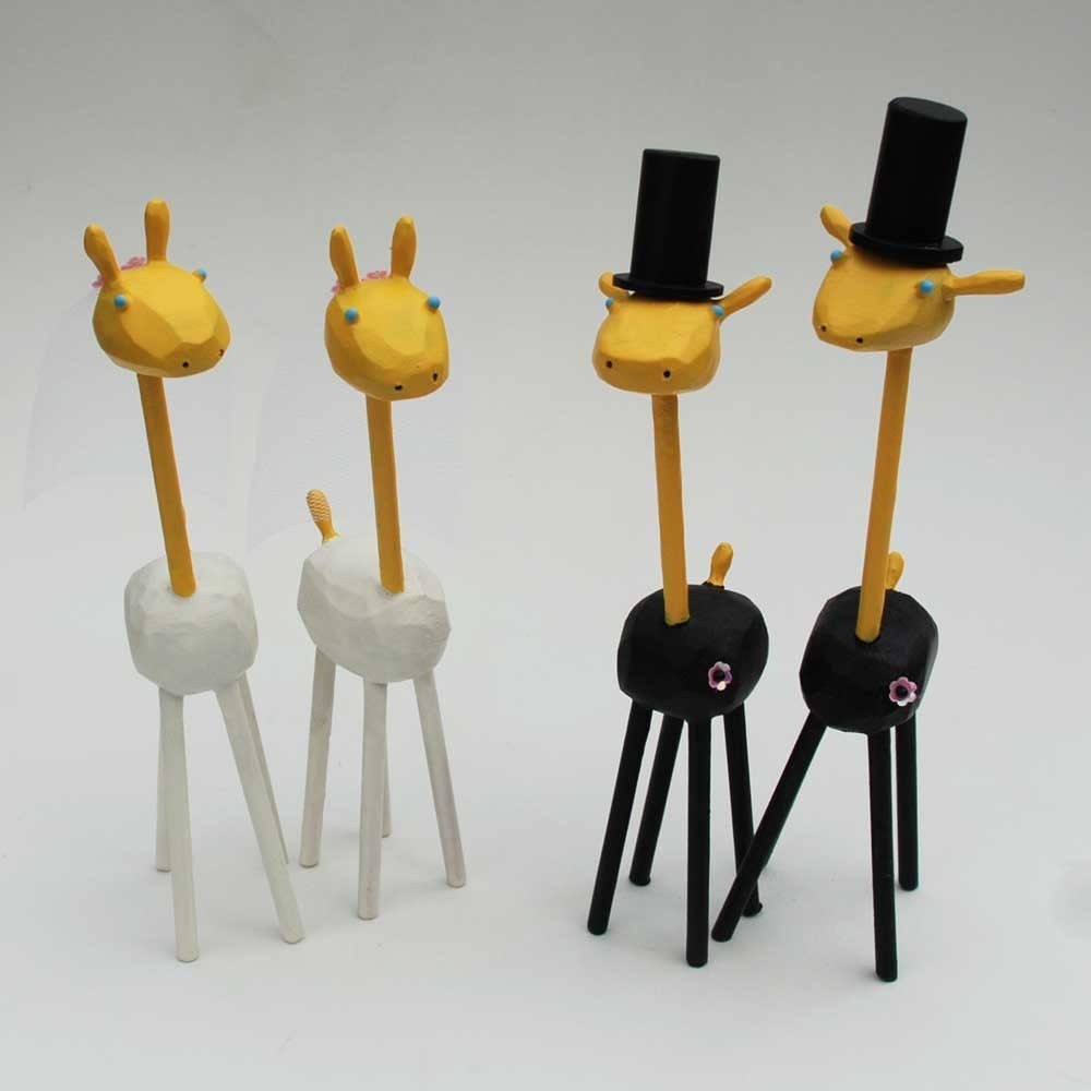 Bride and Groom Giraffes