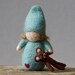 Needle Felted Art Child with Teddy by Julie Blanchette on Etsy