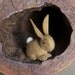 Wool Felt Eco Friendly Bunny by Julie Blanchette on Etsy