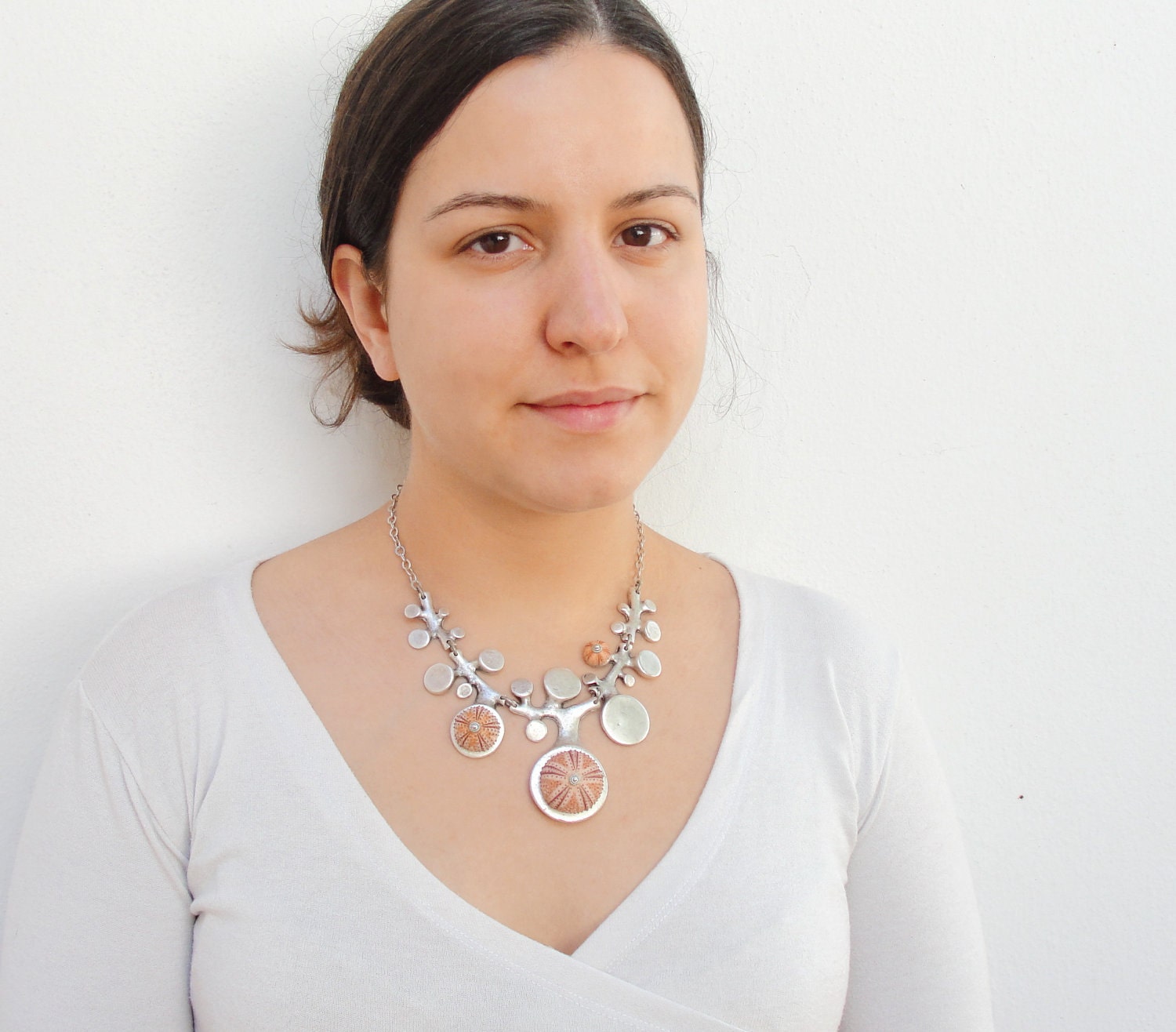 Sea Urchin Collection - Organic Pink Necklace