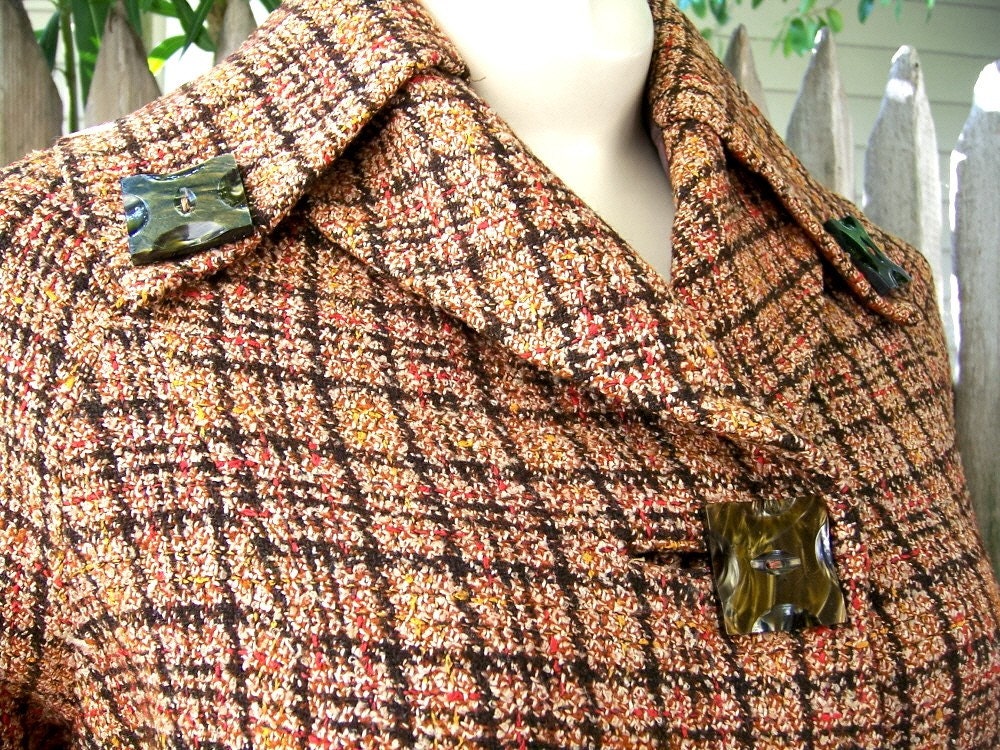 Eleanor Rigby vintage 60s plaid coat