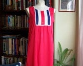 Love, American Style vintage red white and blue nightie