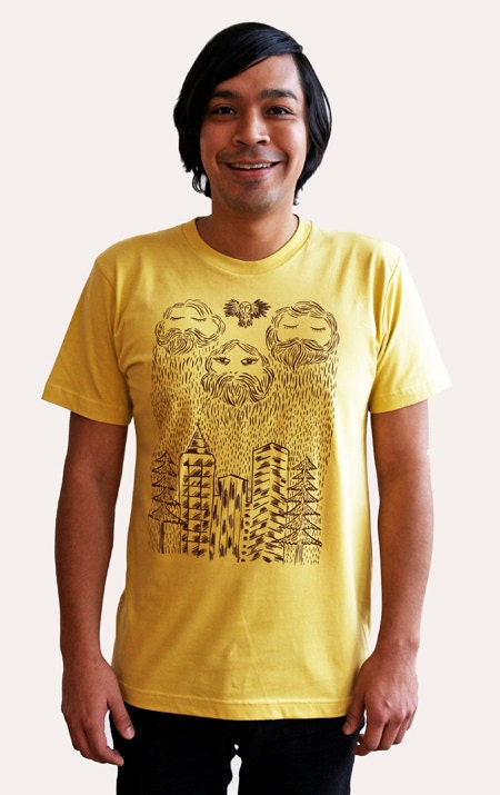 SALE /// Rainy Bearded City Shirt