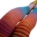 Rainbow Bright Wool Crochet Leggings - Size Small / Size 4-6 - Footless Tights