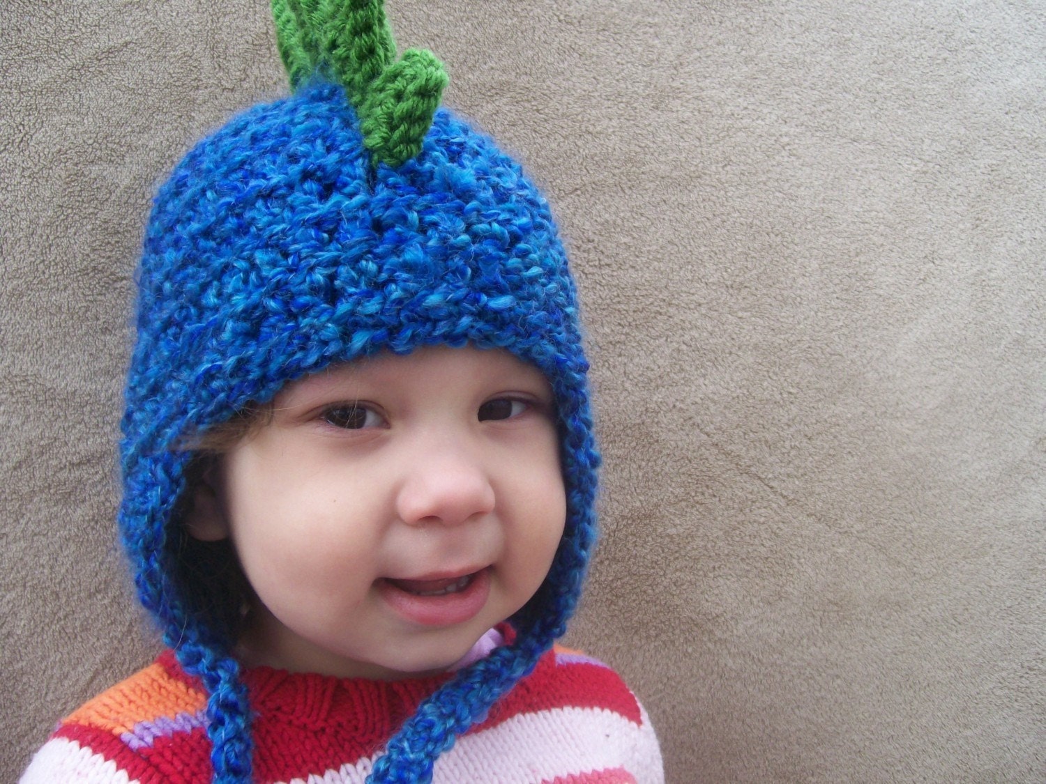 Dragon Hat in Deep End Blue - Rawr, Ferocious Dinosaur Hat, Spike Baby Hat