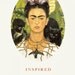 Frida Kahlo inspired necklace made out of acid-free paper. Suitable for framing in a shadow box.