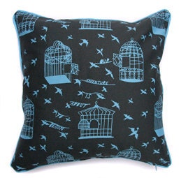 Our Adventure Cushion Cover (Blue/Grey)