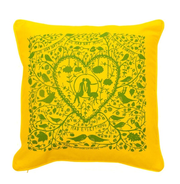 We Had Everything Cushion Cover  (Yellow/ Green)