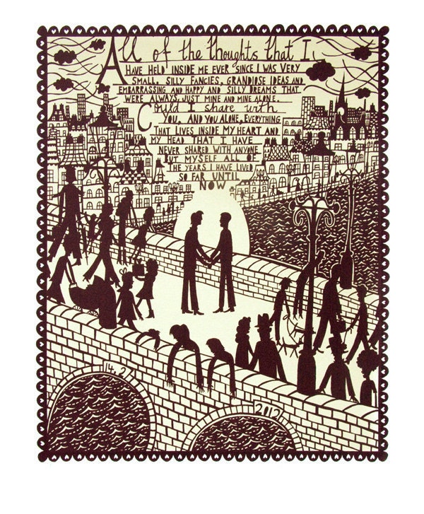 All Of The Thoughts Screenprint ( Man/Man)
